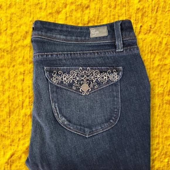 Paige Pico Women's Jeans Size 31 Premium Denim Bootcut Mid-rise Medium Wash - Picture 4 of 8